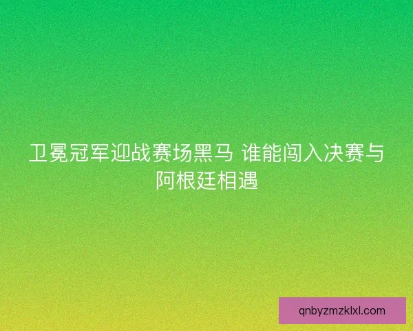 卫冕冠军迎战赛场黑马 谁能闯入决赛与阿根廷相遇
